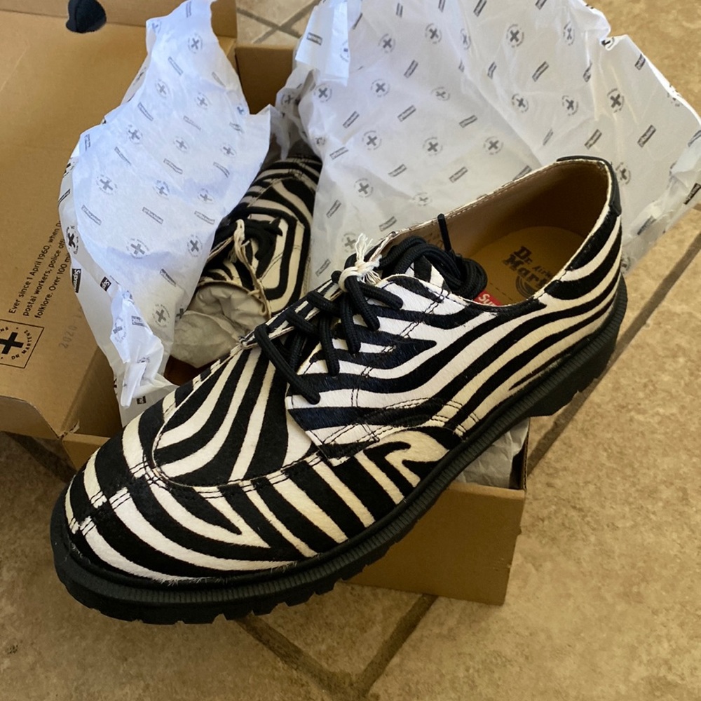 Supreme Dr. Marten Collab Zebra Low Boots